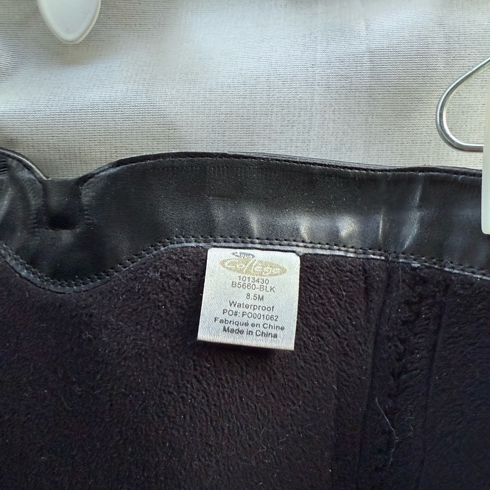 ☔️ COLLEGE AQUA Riding Boots 👢 🐎 EUC low heel - Picture 8 of 15